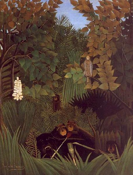 Henri Rousseau The Monkeys oil painting image